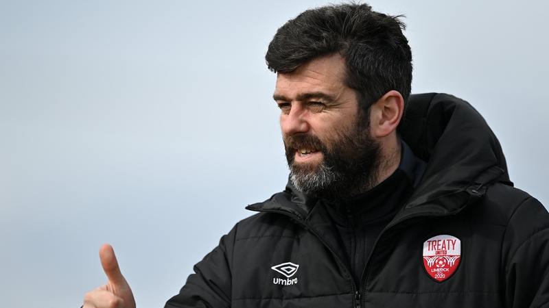 Treaty United manager Tommy Barrett