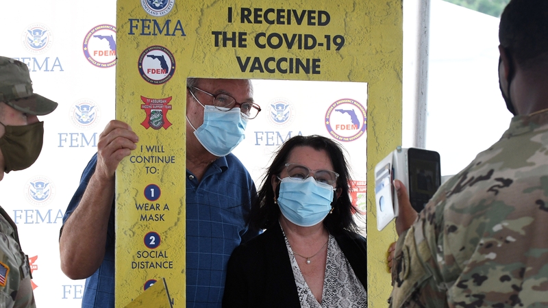 More than half of all US adults have now received at least one of two vaccine doses