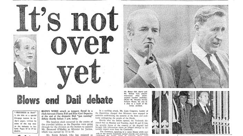 Irish Independent headline from 7th May 1970