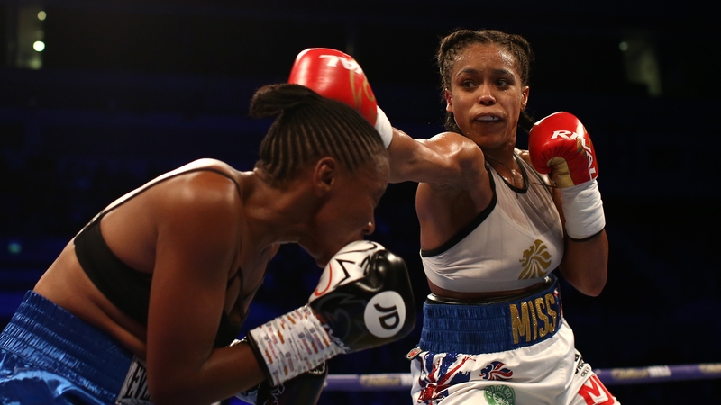 Natasha Jonas in action against Feriche Mashauri