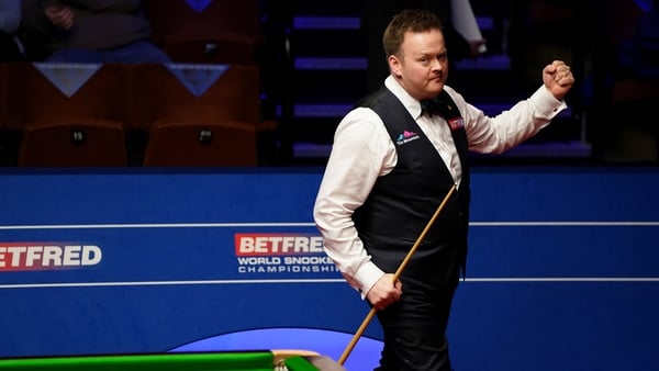 Shaun Murphy celebrates his win over Judd Trump