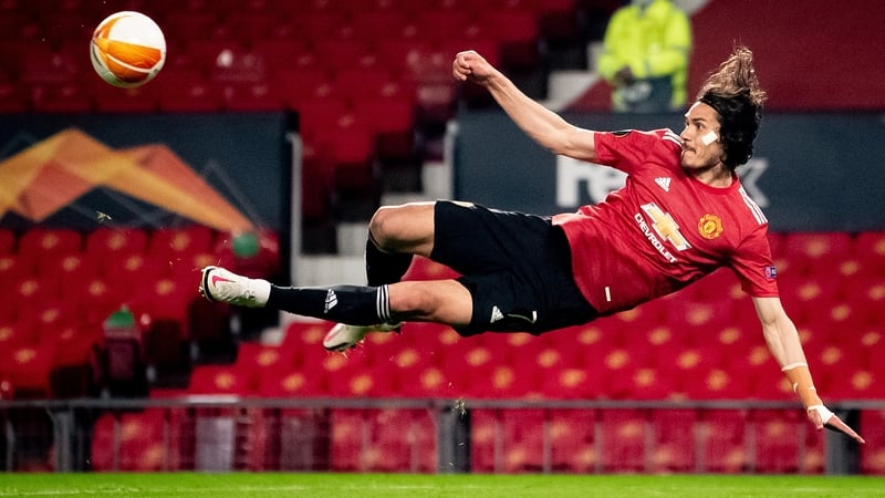 Edinson Cavani bagged a brace as the Red Devils routed Roma in the first leg of their Europa League semi-final