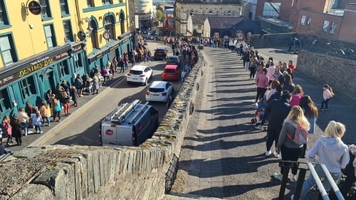 Long queues outside Primark in Derry