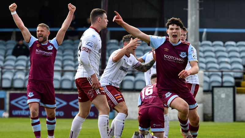 James Clarke (r) rescued a share of the spoils for the hosts