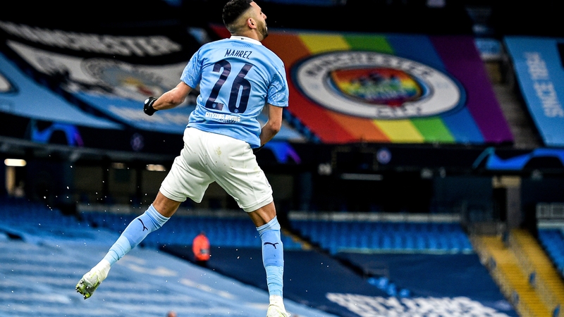 Riyad Mahrez helped himself to a brace