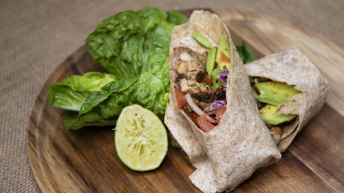 Kevin Dundon's grilled chicken fajitas.