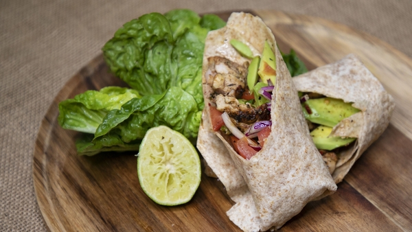 Kevin Dundon's grilled chicken fajitas.