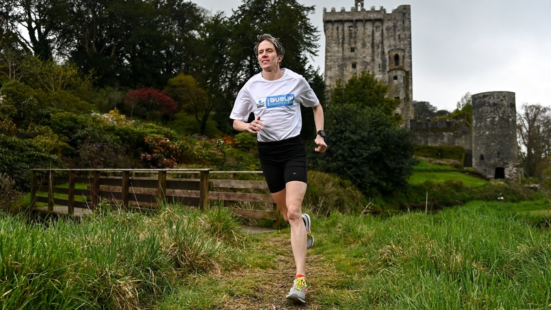 Aoife Cooke launching the 2021 KBC Virtual Dublin Marathon and Race Series