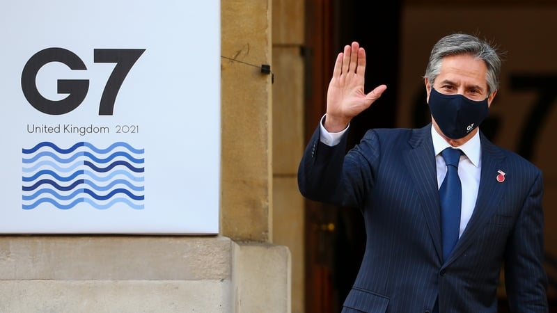 Antony Blinken travelled 
to Ukraine after attending a meeting of G7 foreign and development ministers in London this week