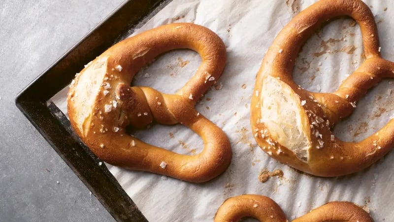 Deliciously salty and perfectly chewy, these sourdough pretzels are sure to please.