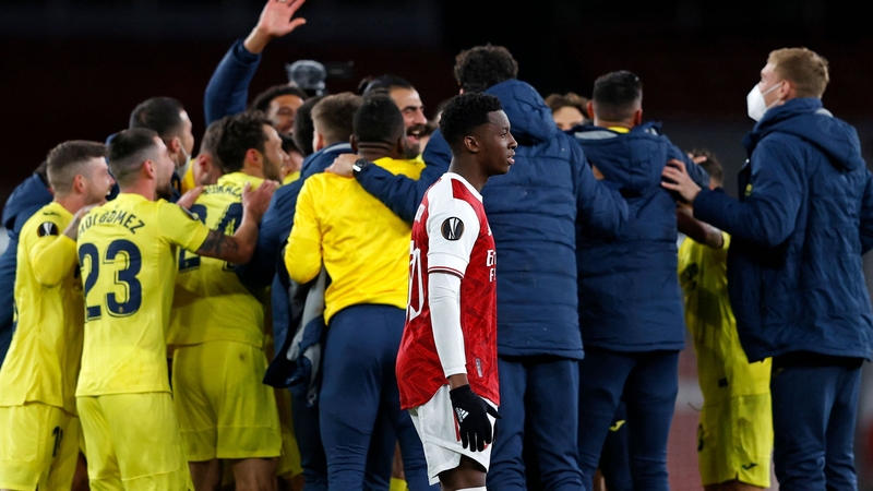 Villareal celebrate at the final whistle