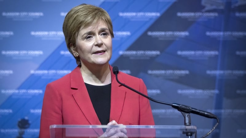 First Minister and SNP party leader Nicola Sturgeon delivers her speech after retaining her seat for Glasgow Southside