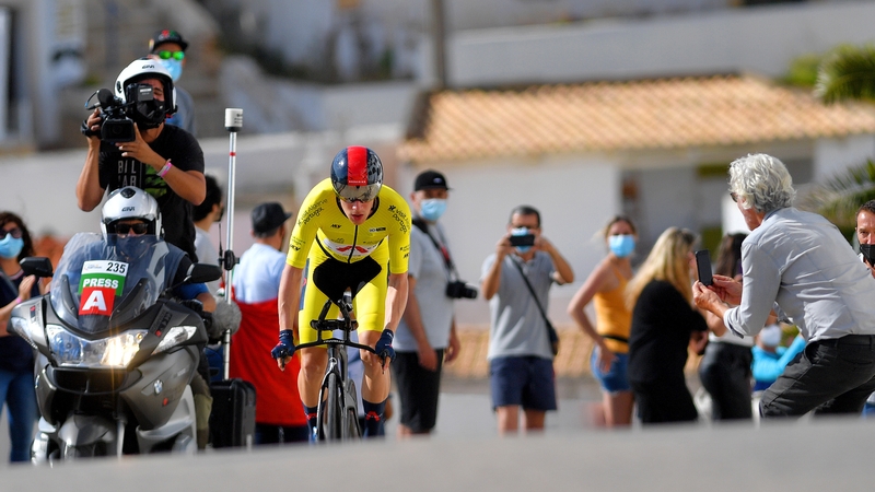 Ethan Hayter made a superb recovery from his crash on Saturday's time trial