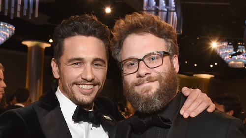 James Franco and Seth Rogen pictured at the Golden Globes in 2018