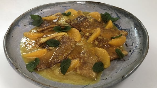 Rory O'Connell's crêpes with orange butter