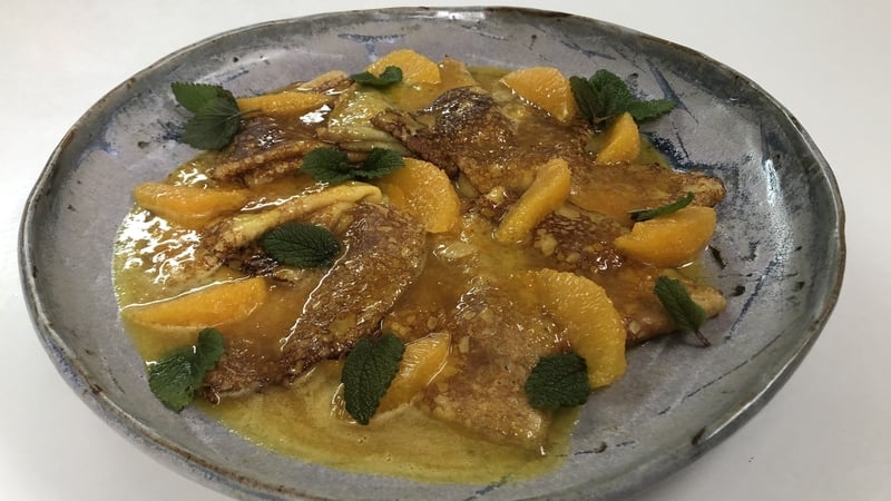 Rory O'Connell's crêpes with orange butter