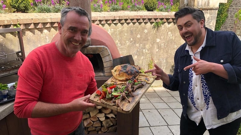 Kevin Dundon's lamb cutlets kebab with garlic butter flatbreads