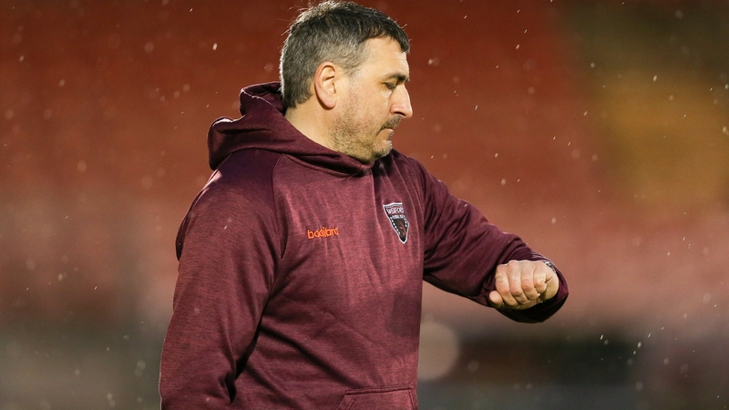 Brian O'Sullivan's last game in charge was at Turner's Cross last Friday