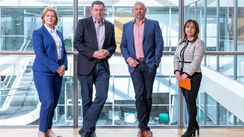 Paula Nolan (Glantus CCO), Maurice Healy (founder & CEO), Geoff Keating (CTO) and Grainne McKeown (CFO)
