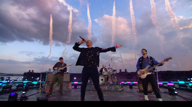 Coldplay perform their new single, 'Higher Power' at The BRIT Awards 2021