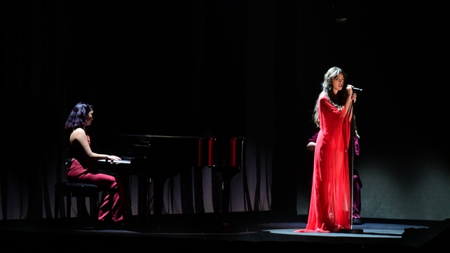 Olivia Rodrigo performs her viral hit song Driving License during the Brit Awards 2021