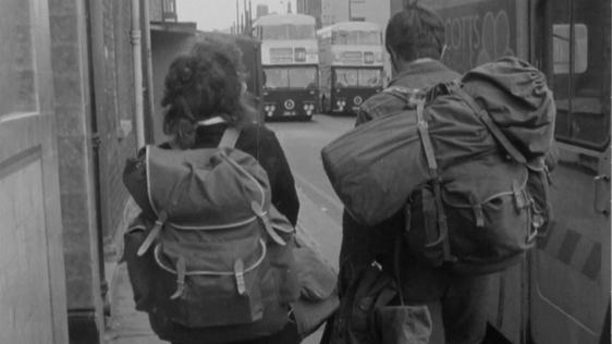 Bank holiday weekend travellers, 1971.