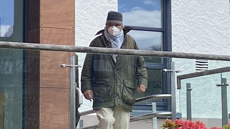 Ian Bailey outside the court today