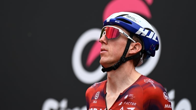 Dan Martin prior to the start of today's stage of the Giro