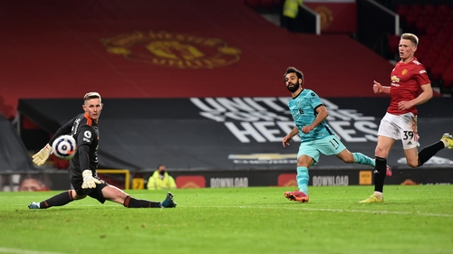 Mo Salah scores Liverpool's fourth goal of the game
