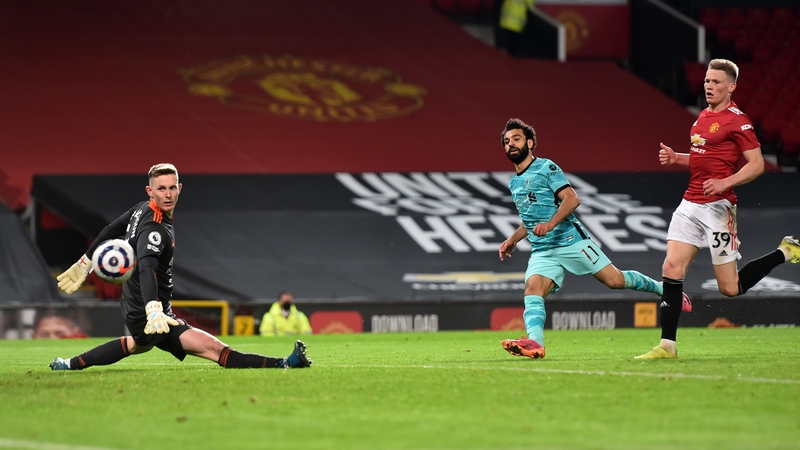 Mo Salah scores Liverpool's fourth goal of the game