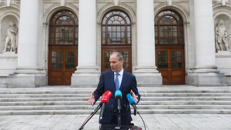 Taoiseach Micheál Martin was speaking at a press conference this evening