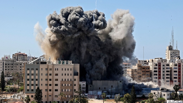 The complaint by Jawad Mehdi says that the attack on 15 May which flattened Jala Tower, housing the offices of US news agency Associated Press and Al Jazeera television, was a 'war crime'