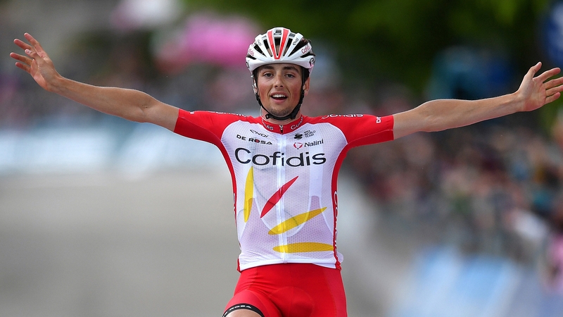 Victor Lafay celebrates his win