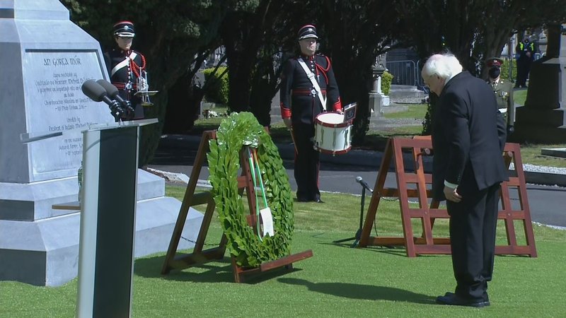 President Higgins spoke about the Famine as a defining moment in Irish history