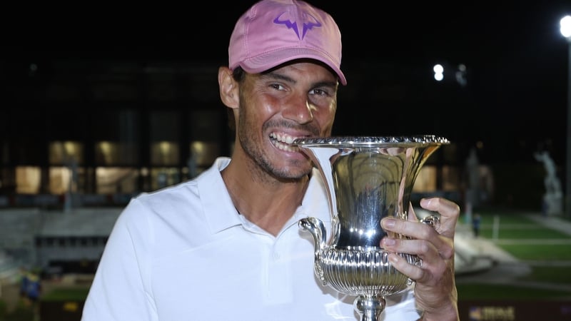 Rafael Nadal defeated Novak Djokovic in three sets