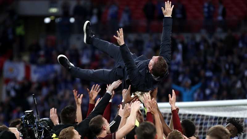 Rodgers has come down after Cup final celebrations