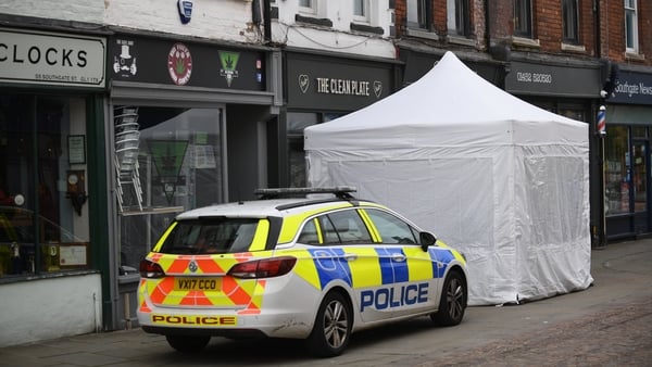 Police tent erected at The Clean Plate cafe site in Gloucester