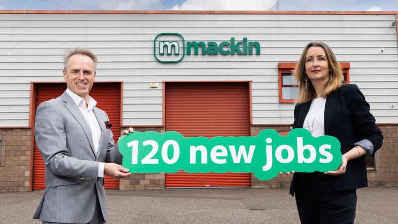 Andy Mackin, Mackin Group CEO and Fiona Donnelly, the company's COO