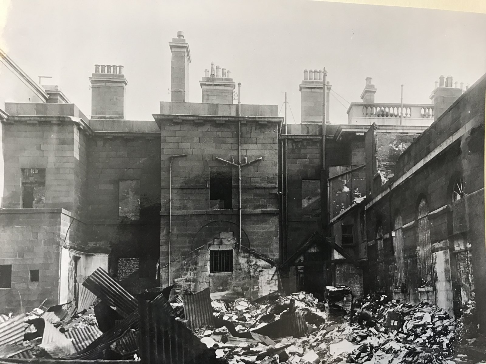The gutted interior. In some places, the temperature of the fires reached 2000 degrees Fahrenheit. Credit: Department of Housing, Local Government and Heritage and OPW.