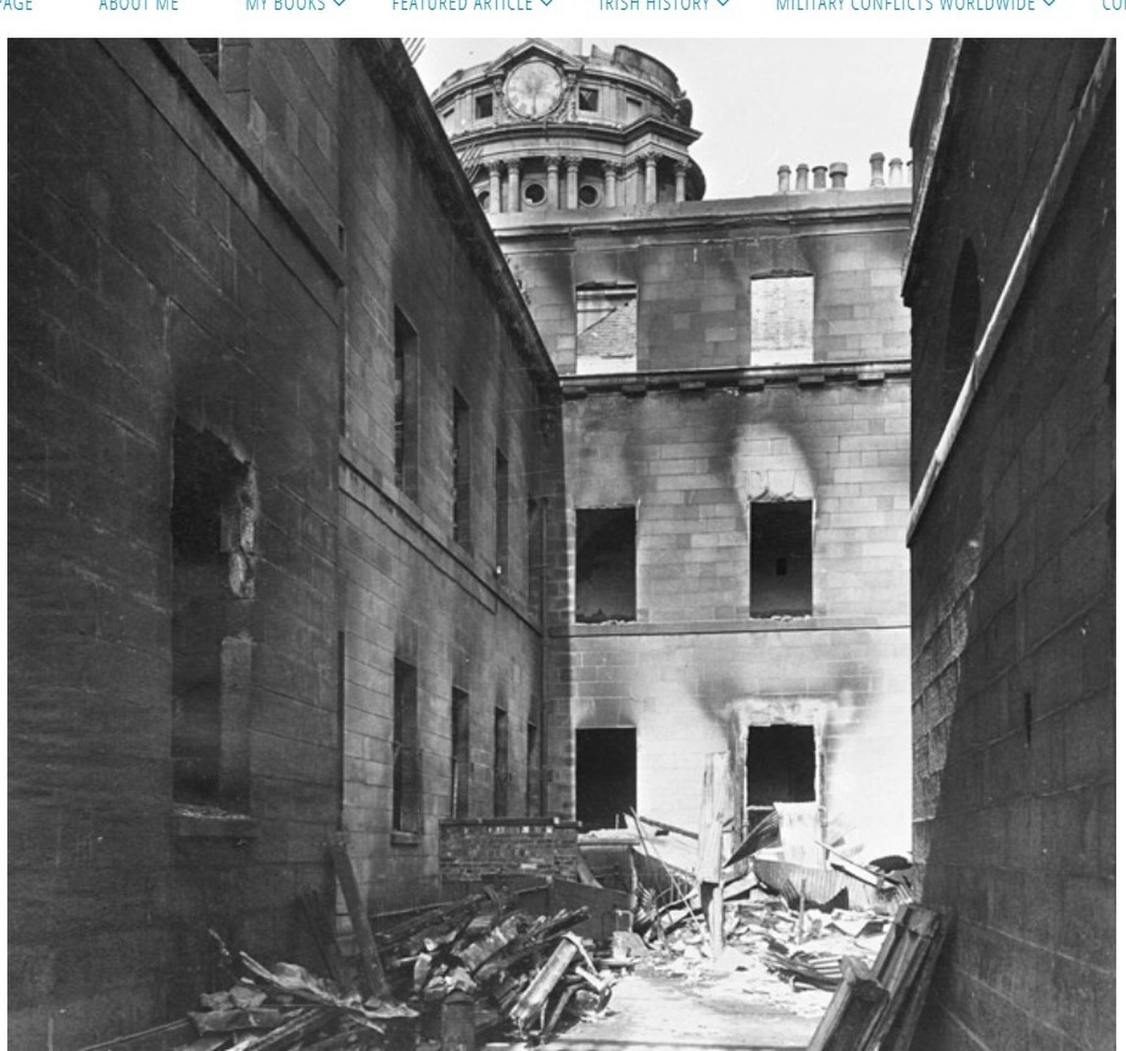 Steel and iron melted, stone calcified and crushed, timber incinerated. Credit: Department of Housing, Local Government and Heritage and OPW.