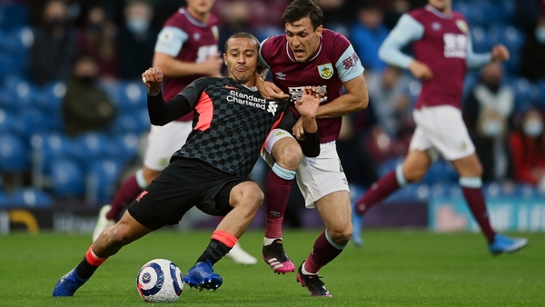 Thiago under pressure from Jack Cork