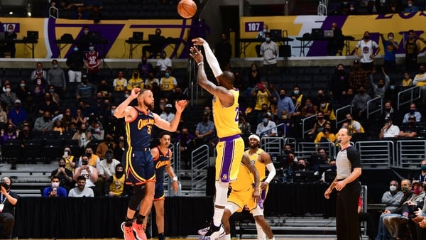 James registered 22 points, 11 rebounds and 10 assists