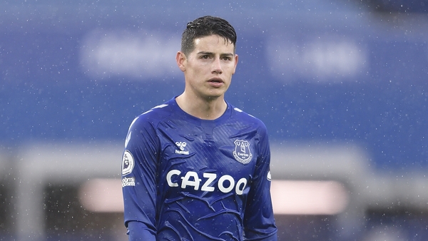 The Colombian played 26 times for Everton