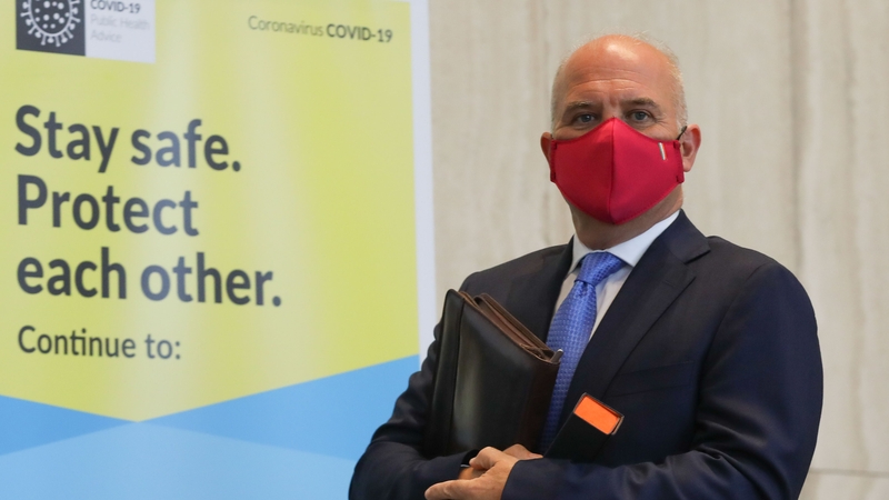 May 2021: Chief Medical Officer Dr Tony Holohan speaking to media