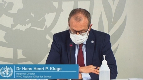 Dr Hans Kluge has said there will be another wave of Covid-19 in Europe 'unless we remain disciplined'