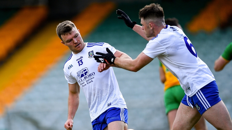 Conor McCarthy celebrates completing his hat-trick against Donegal