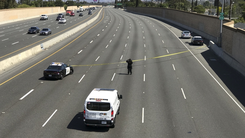 The 55 Freeway was shut down for an investigation