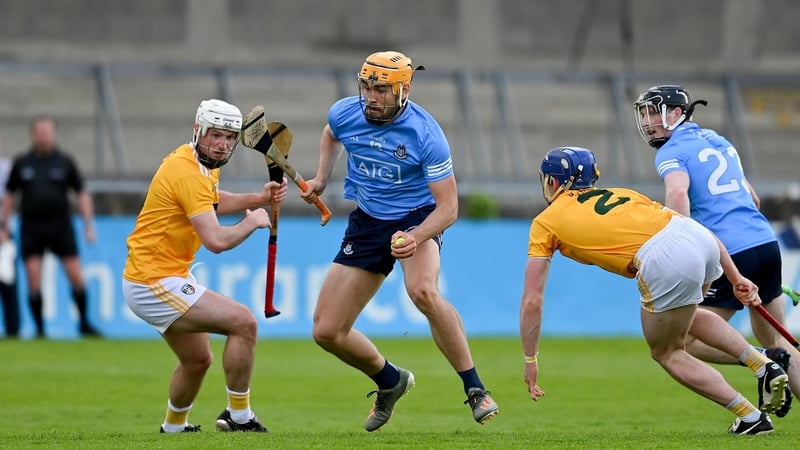 Dublin goalscorer Ronan Hayes in possession