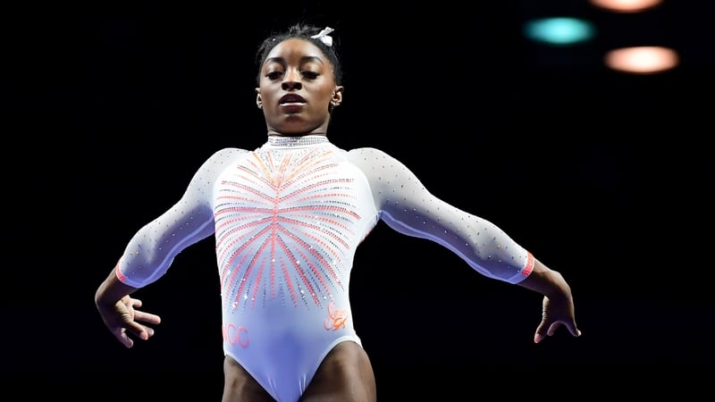 Simone Biles landed the first ever Yurchenko double pike vault in competition