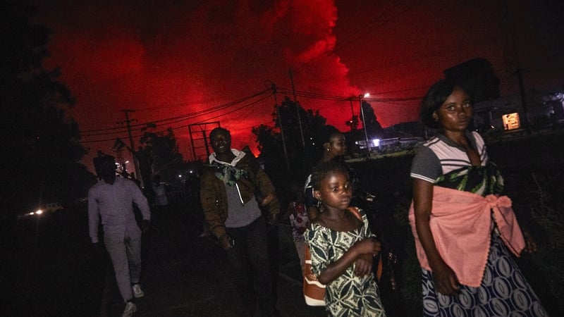 Officials said the lava had reached Goma city airport, although residents said it had stopped at the edge of the facility